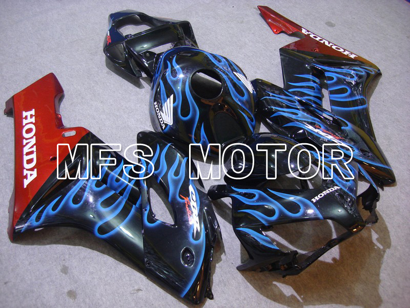 Honda CBR1000RR 2004-2005 Injection ABS Fairing - Flame - Blue Black - MFS5872