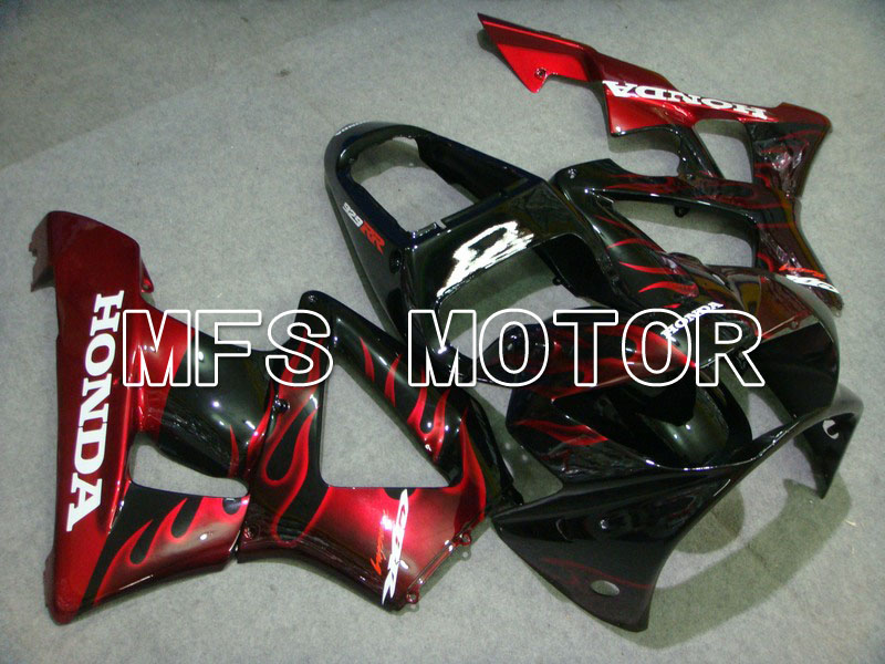 Honda CBR900RR 929 2000-2001 Injection ABS Fairing - Flame - Black Red - MFS5926
