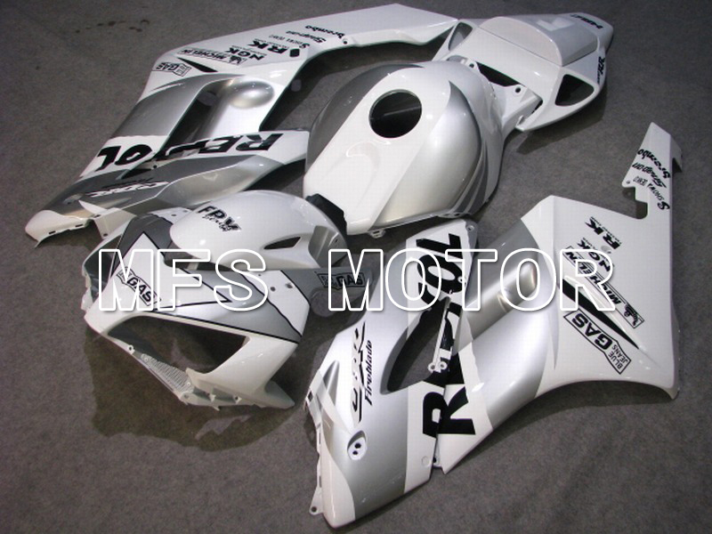 Honda CBR1000RR 2004-2005 Injektion ABS Verkleidung - Repsol - Weiß Silber - MFS5947