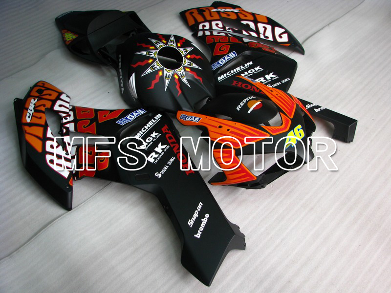 Honda CBR1000RR 2004-2005 Injection ABS Fairing - Rossi - Black Orange Matte - MFS5963