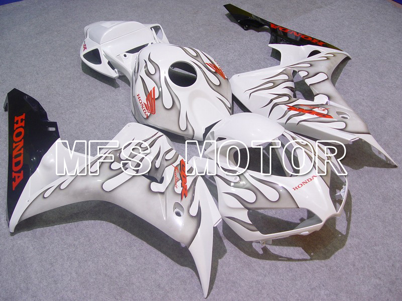 Honda CBR1000RR 2006-2007 Injection ABS Fairing - Flame - Gray White - MFS6012
