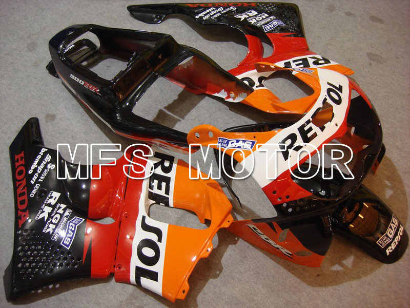 Honda CBR900RR 919 1996-1997 ABS Fairing - Repsol - Black Orange Red - MFS6138