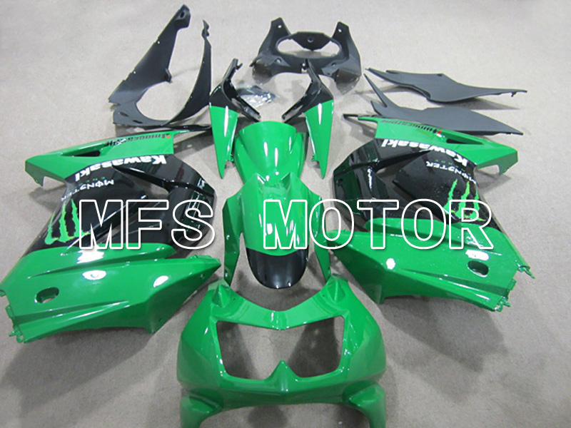 Kawasaki NINJA EX250 2008-2012 Injection ABS Carénage - Monster - Noir vert - MFS6141
