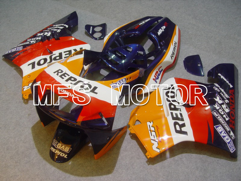 Honda NSR250 MC21 P3 1990-1993 Injection ABS Carénage - Repsol - rouge Bleu Orange - MFS6246