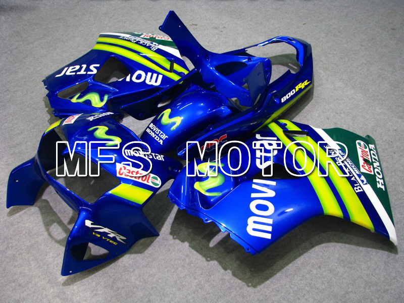 Honda VFR800 1998-2001 ABS Verkleidung - Movistar - Blau - MFS6358