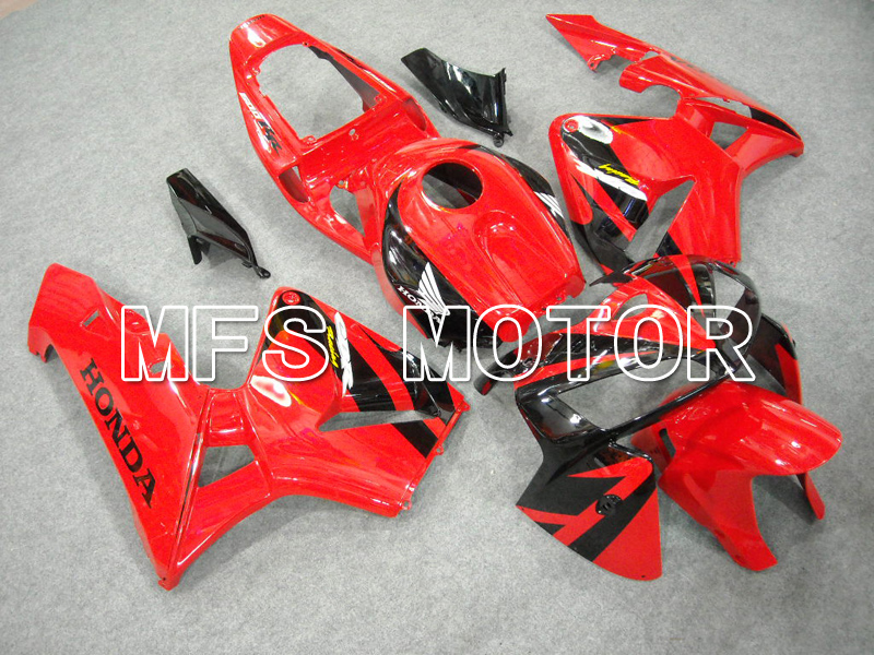Honda CBR600RR 2005-2006 Carenado ABS de inyección - Fábrica Style - rojo Negro - MFS6365