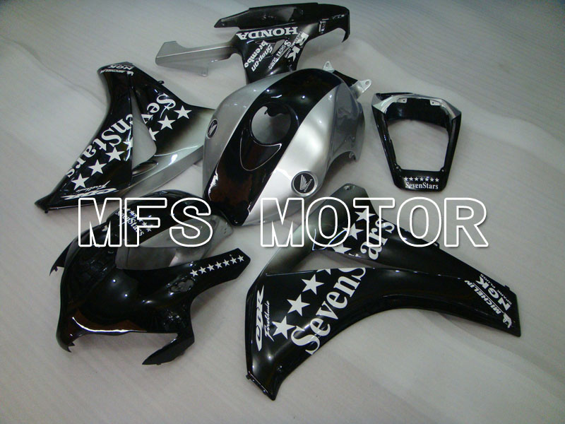 Honda CBR1000RR 2008-2011 Injektion ABS Verkleidung - SevenStars - Schwarz Silber - MFS2969