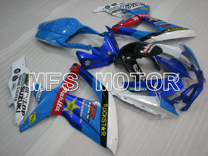 Suzuki GSXR600 GSXR750 2008-2010 Injection ABS Fairing - Rockstar - Blue White - MFS2476