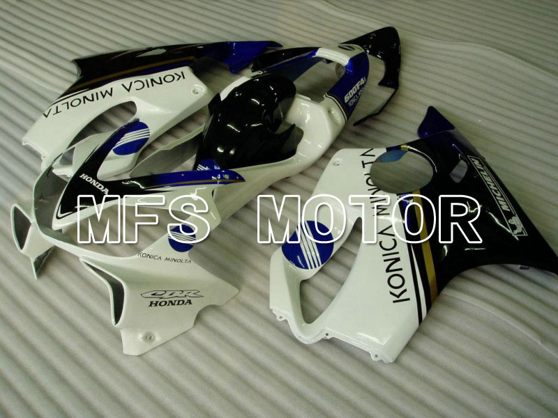 Honda CBR600 F4i 2001-2003 Carenado ABS de inyección - Konica Minolta - Negro Blanco - MFS4686