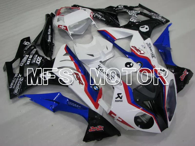 BMW S1000RR 2009-2014 Injection ABS Fairing - Factory Style - Black White Blue - MFS4160