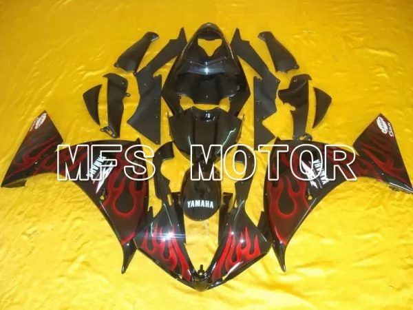 Yamaha YZF-R1 2009-2011 Injection ABS Carénage - Flame - Noir rouge wine color - MFS5133